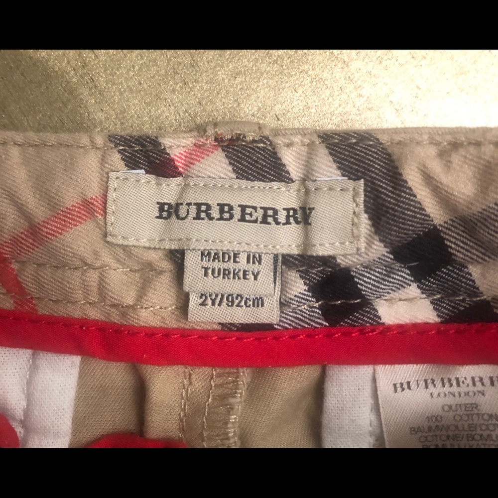 Boys Burberry Khaki Pants
